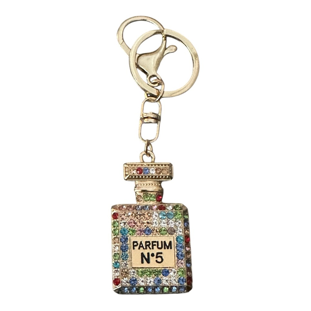 Colorful‎ Parfum No. 5 Keychain & Bag Charm Purse Accessory New - Picture 2 of 5